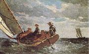 Winslow Homer Breezing up oil on canvas